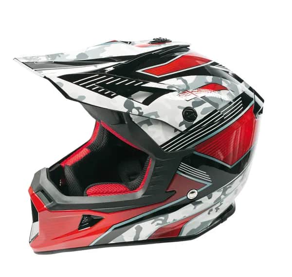 HELM MX SPA black/red/grey L