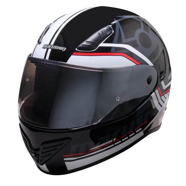 Marushin FullFace 999 RS Comfort, Laser white / red XXL