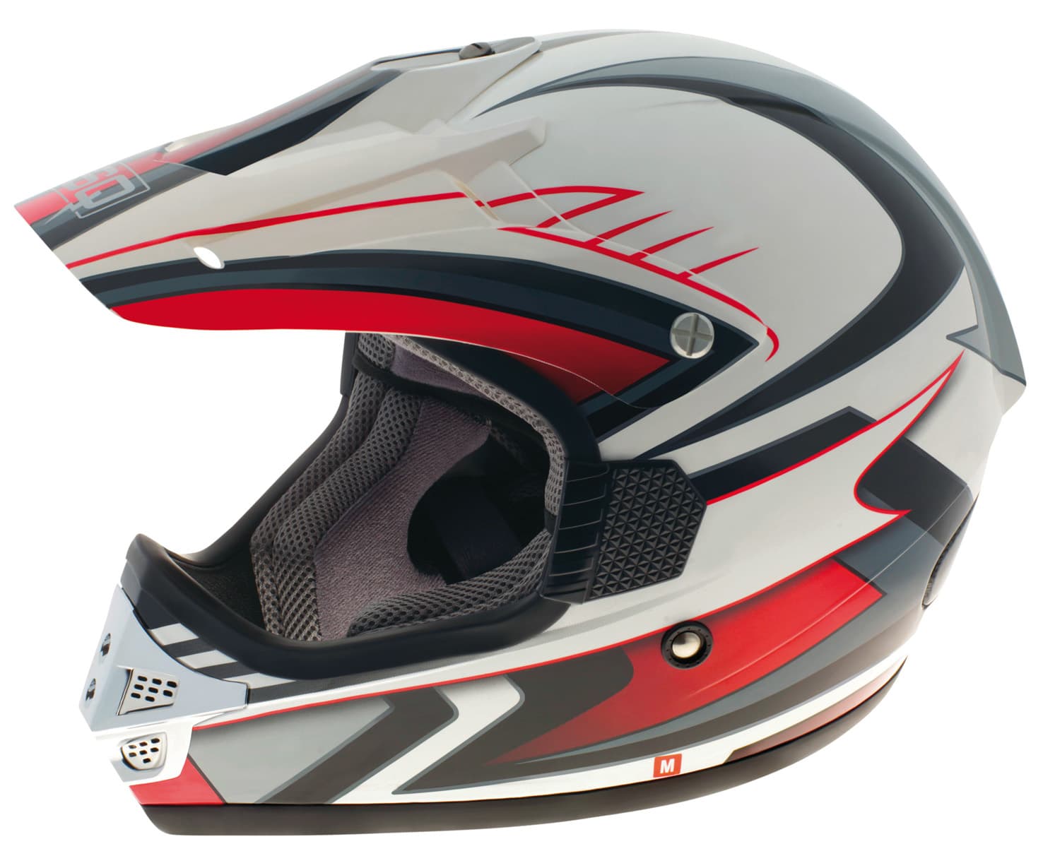 HELM SCOUT KIDS black/red/grey L