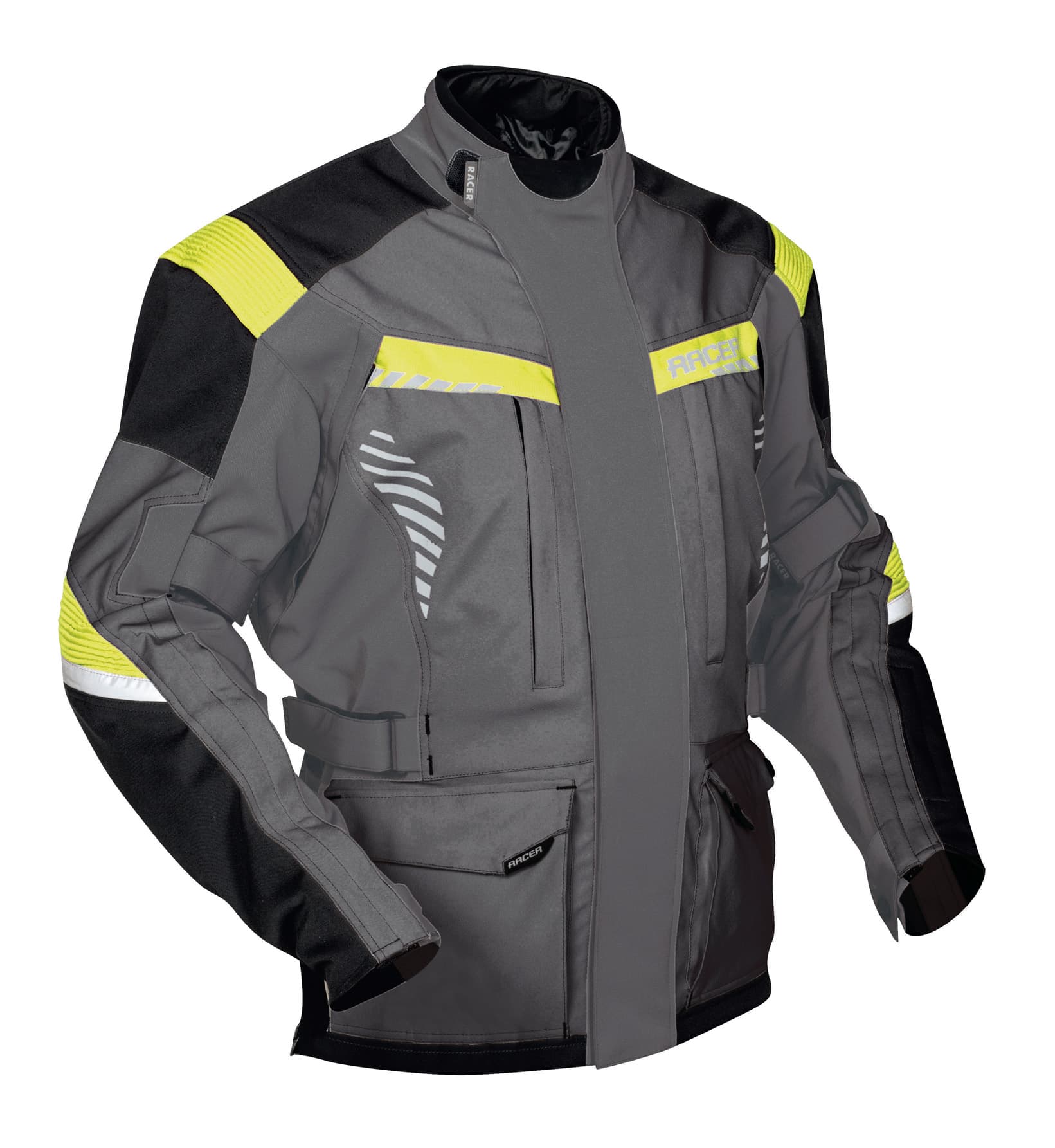 Jacke NEVADA SYSTEM  grey/fluo M
