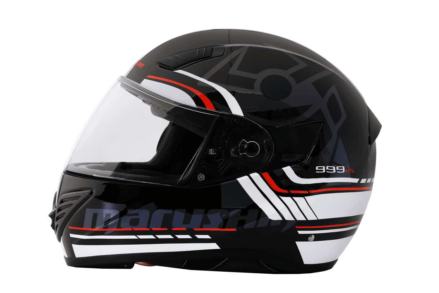 Marushin FullFace 999 RS Comfort, Laser white / red XL