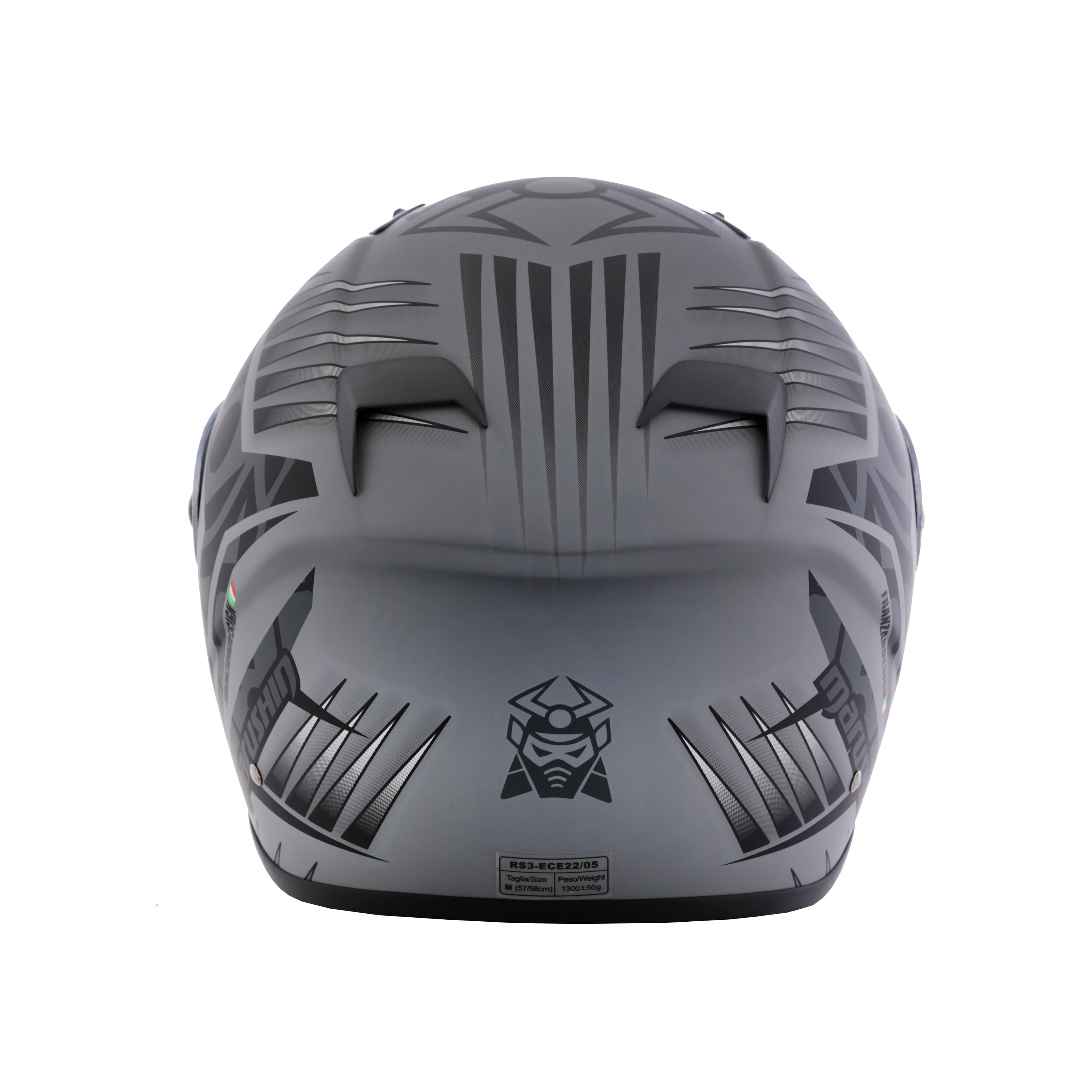 Marushin FullFace RS3, Samurai matt grey / black XS
