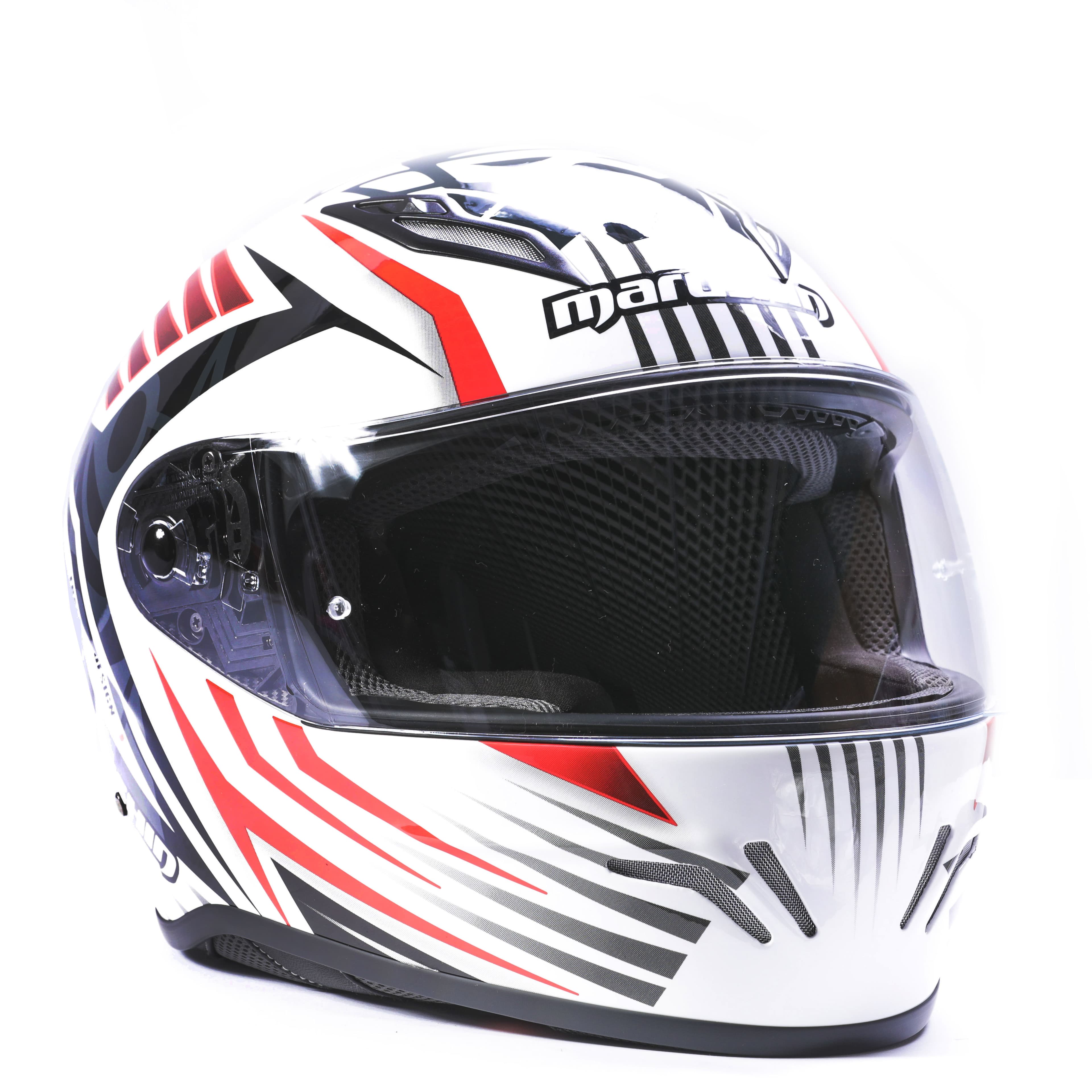 Marushin FullFace RS3, Samurai white / red M