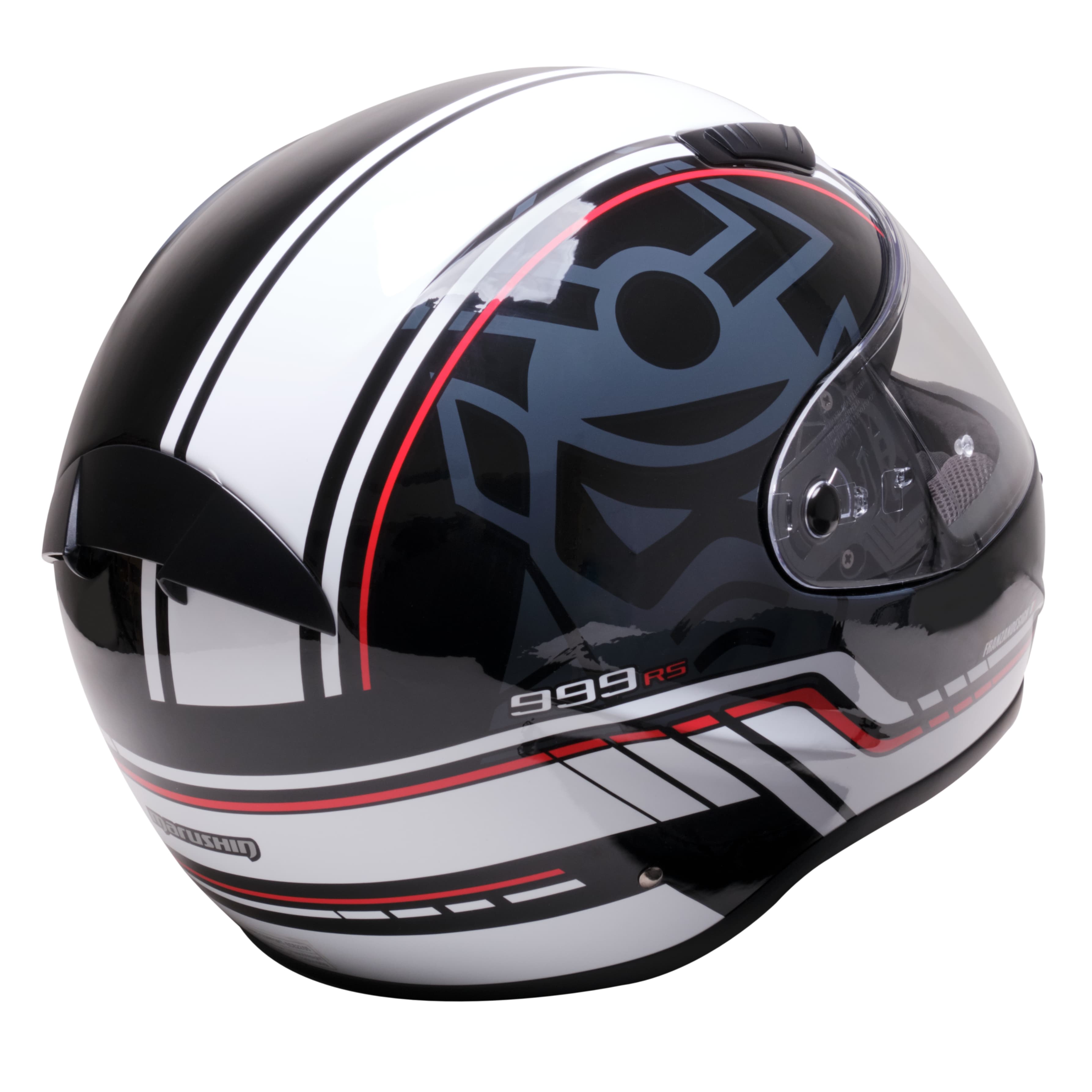 Marushin FullFace 999 RS Comfort, Laser white / red XL