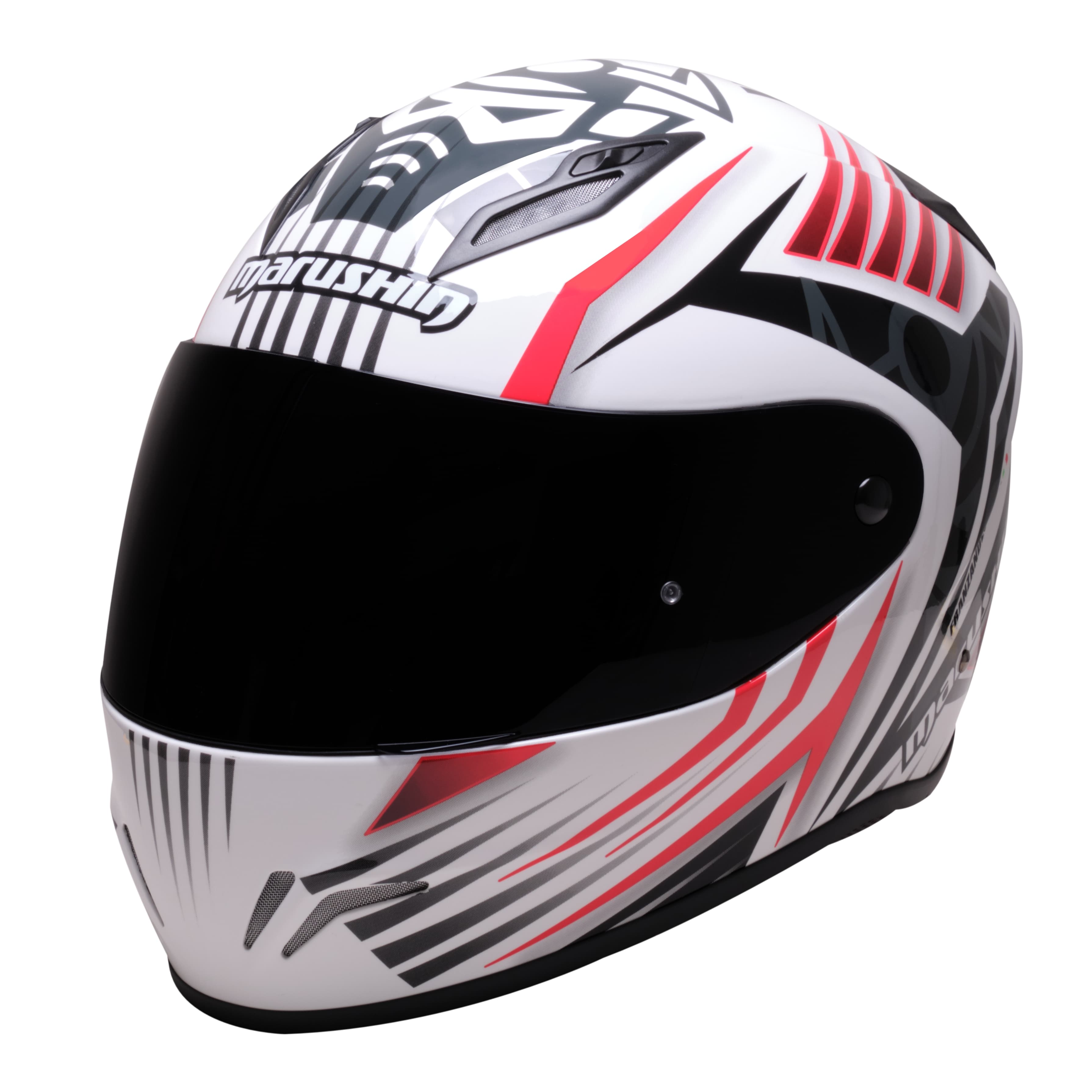 Marushin FullFace RS3, Samurai white / red M