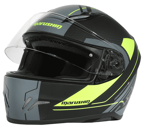 Marushin FullFace RS3, Techno Black Fluo Yellow XL