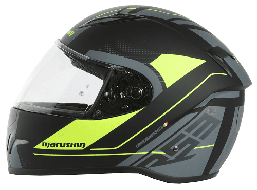 Marushin FullFace RS3, Techno Black Fluo Yellow XL