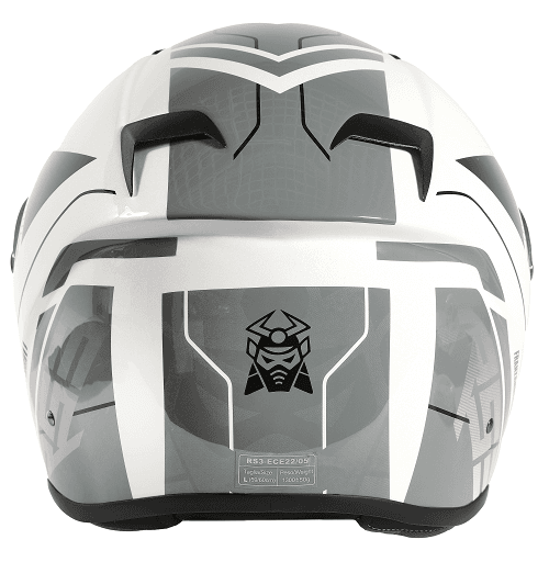 Marushin FullFace RS3, Techno white/grey XXL