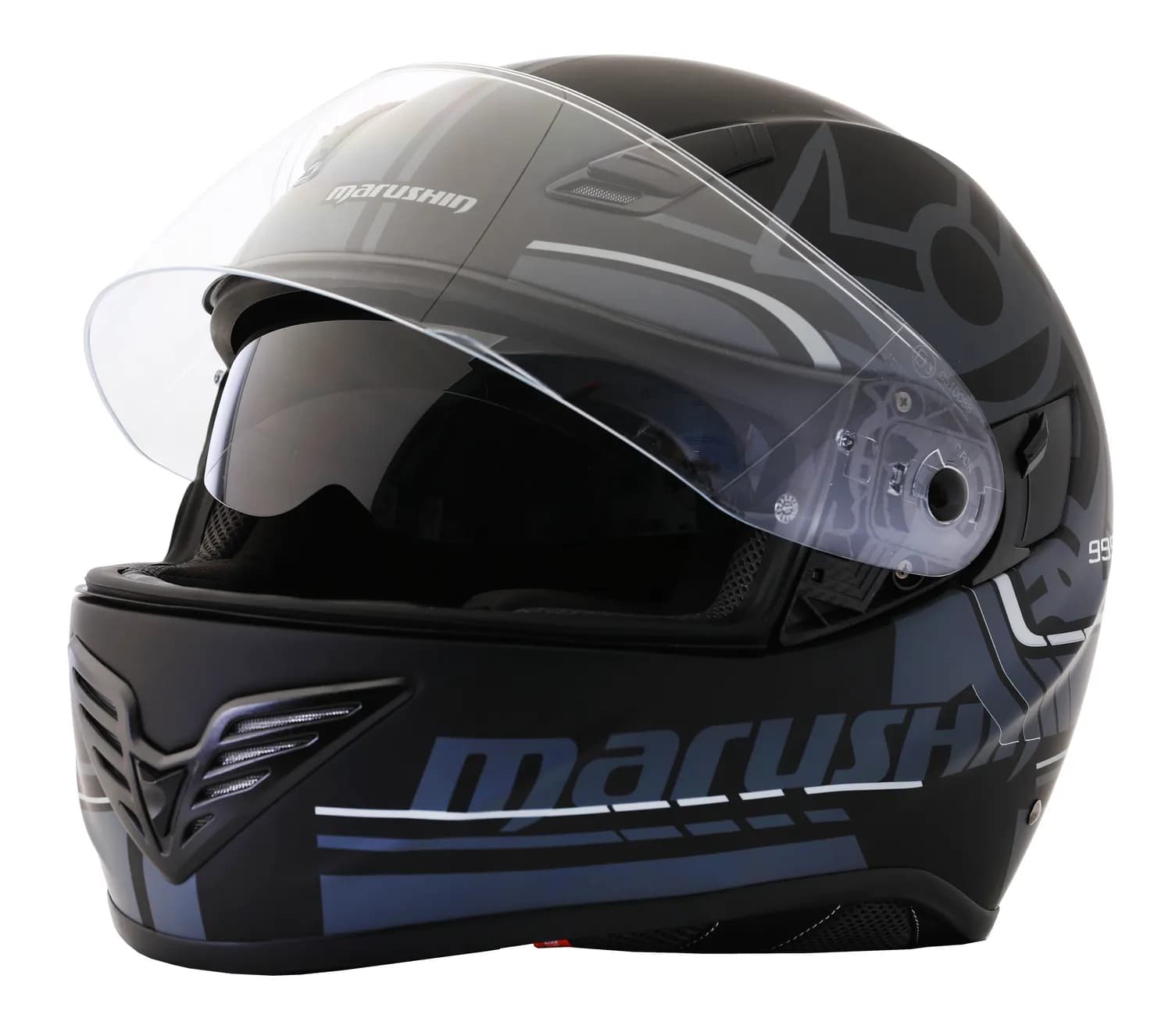 Marushin FullFace 999 RS Comfort, Laser matt black XL 3