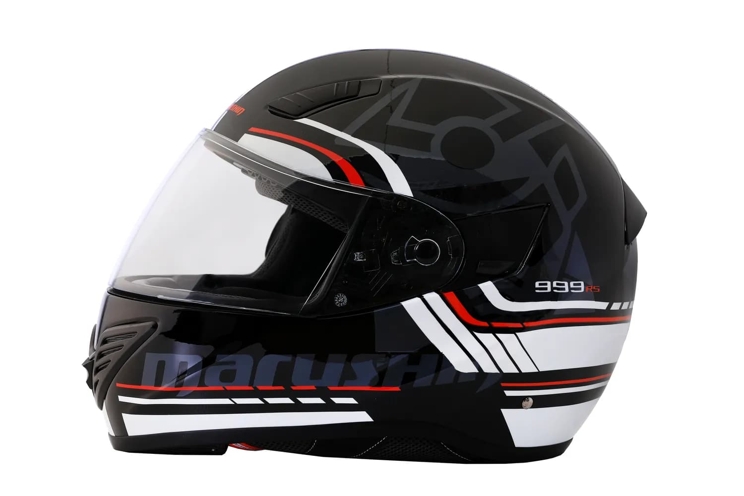 Marushin FullFace 999 RS Comfort, Laser white / red L 4