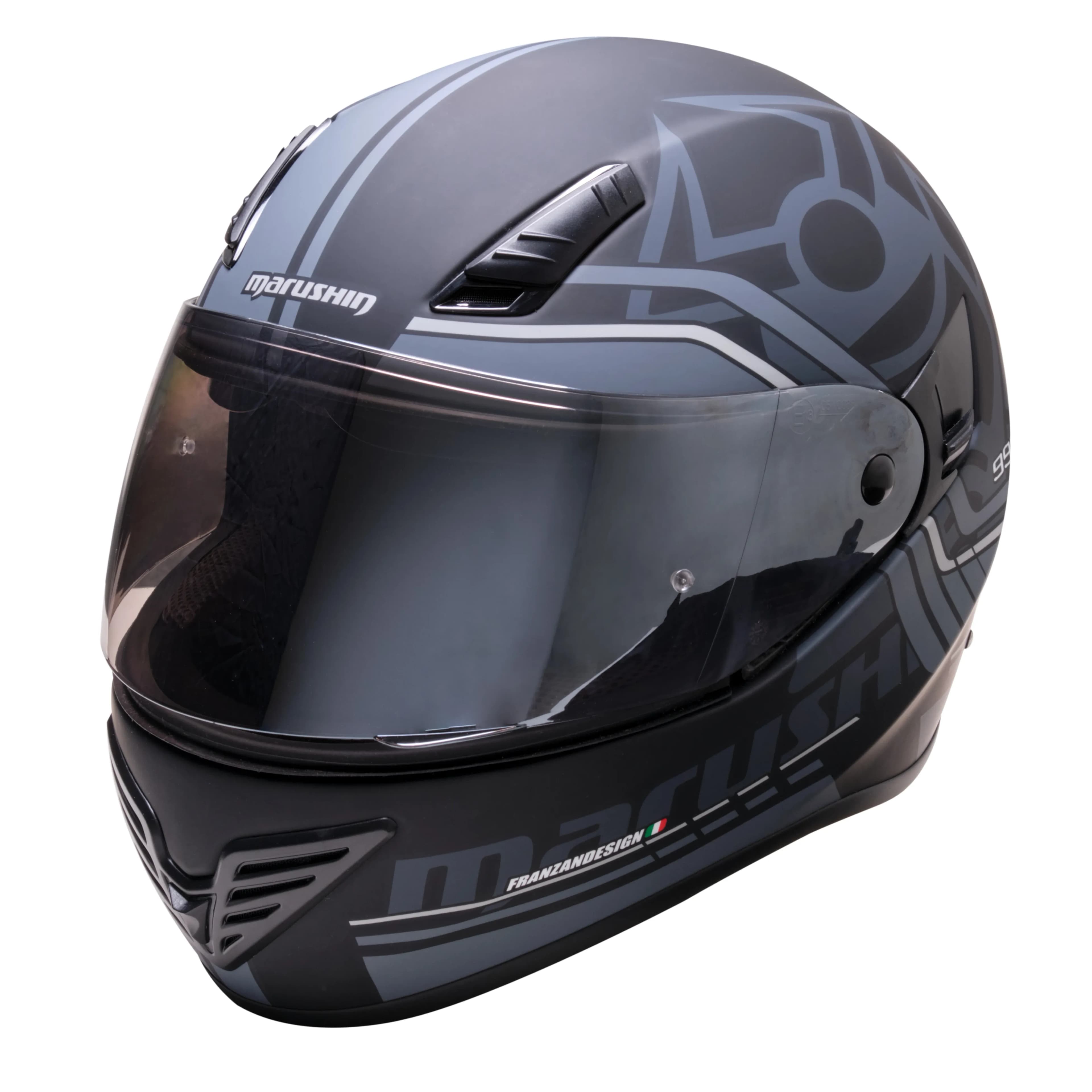 Marushin FullFace 999 RS Comfort, Laser matt black XL