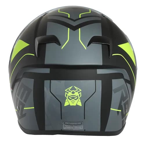 Marushin FullFace RS3, Techno Black Fluo Yellow XL 3
