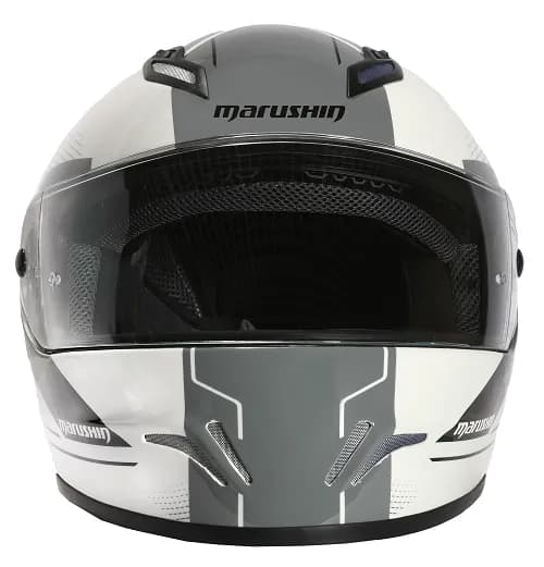 Marushin FullFace RS3, Techno white/grey L 2