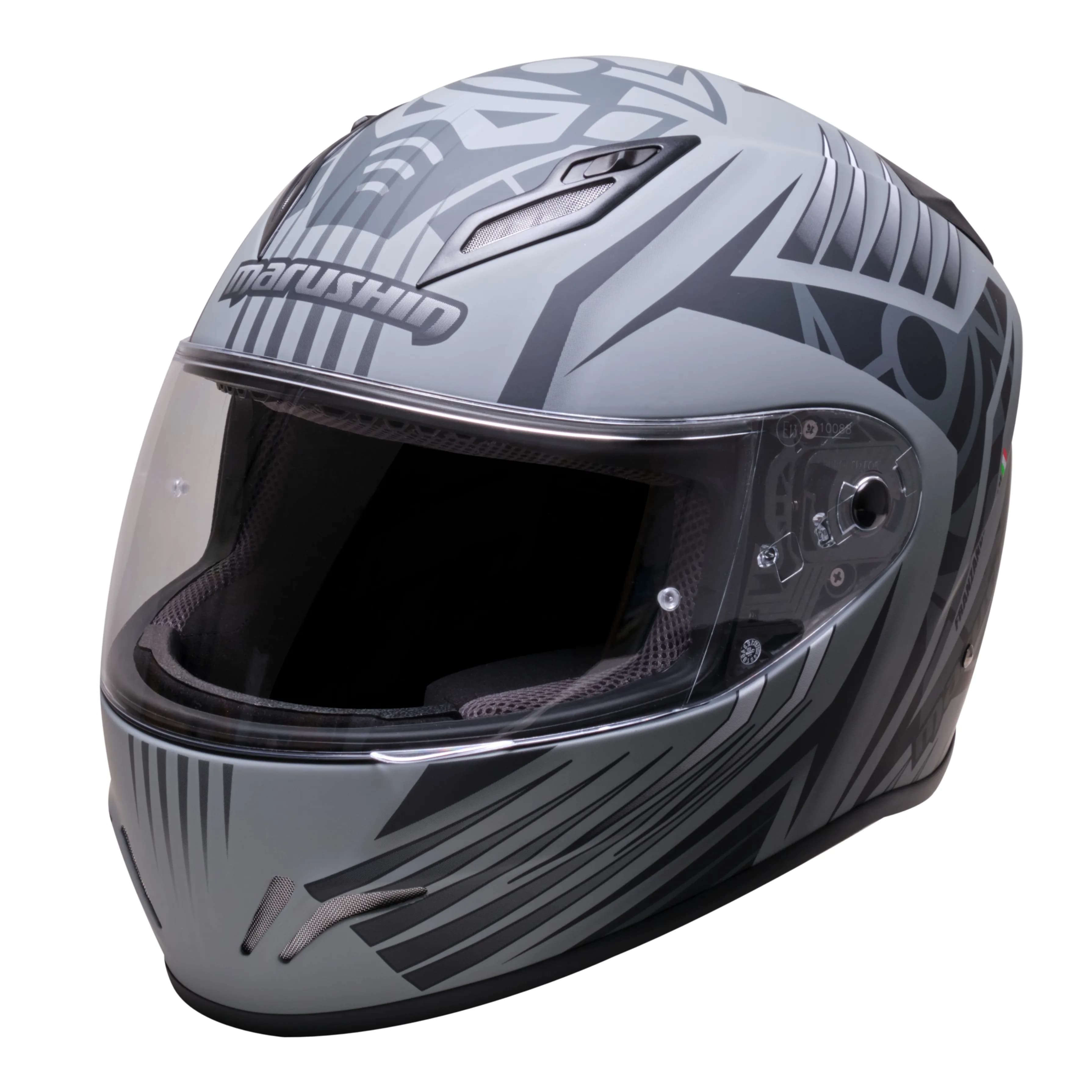Marushin FullFace RS3, Samurai matt grey / black XL 4