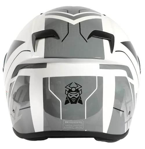 Marushin FullFace RS3, Techno white/grey XL 3