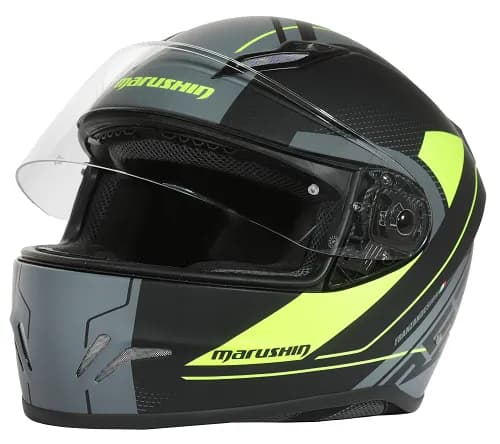 Marushin FullFace RS3, Techno Black Fluo Yellow S 2