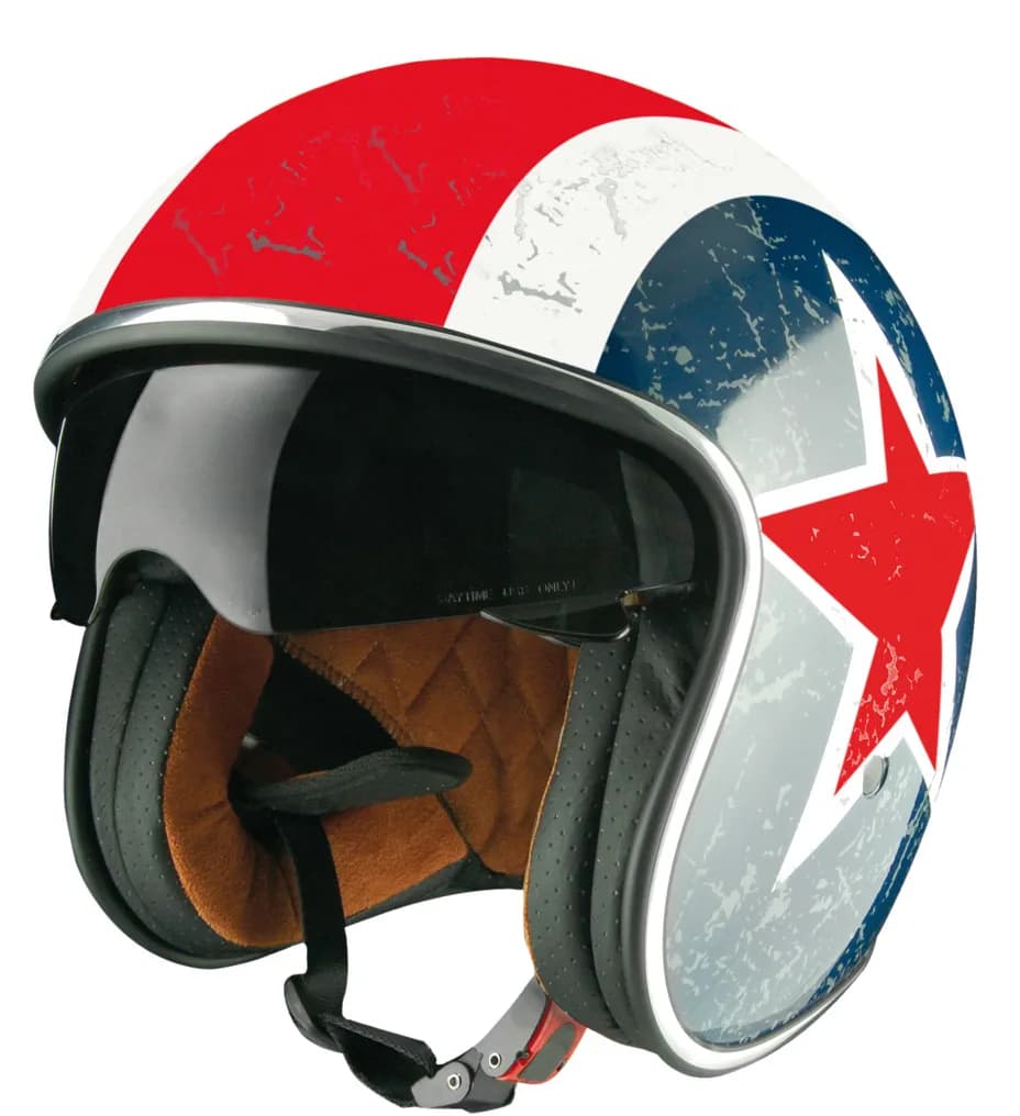 Helm Rebel Captain America red/blue/white L