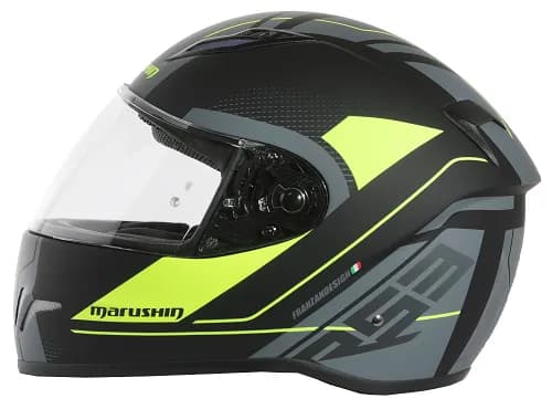 Marushin FullFace RS3, Techno Black Fluo Yellow XXL